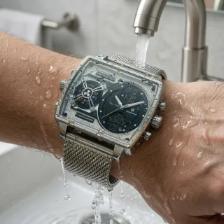 Reloj Goldenhour Multifunción Acero Inoxidable