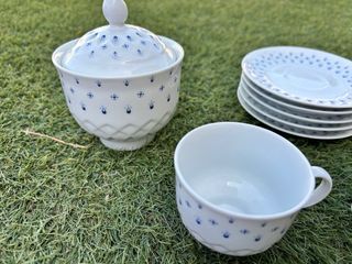 Conjunto de café de porcelana
