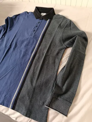 Sudadera Boss Hombre Azul y Gris