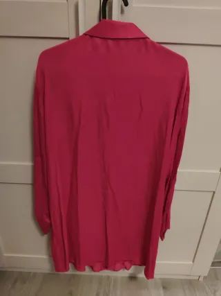 Camisa larga fucsia