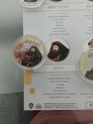 Colección monedas Harry Potter 2024