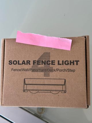 4 Luci Solari Recinzione RGB IP65