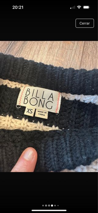 Jersey rayas beige y negro con número 73