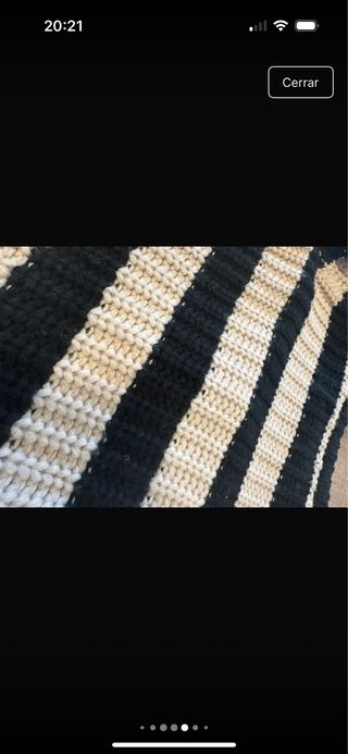 Jersey rayas beige y negro con número 73