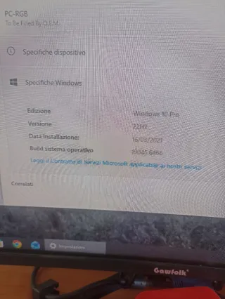 Postazione Gaming Completa Usata