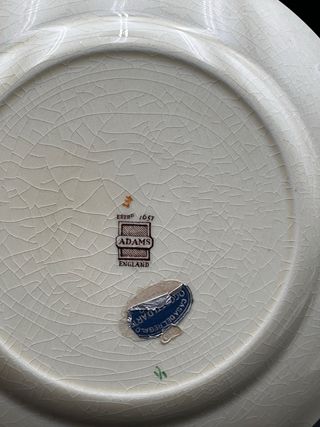 Coppia Piatti Adams Vintage Dickens London
