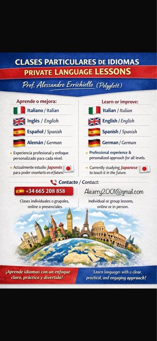 Clases particulares Online De idiomas