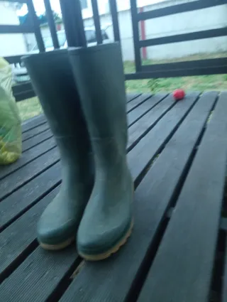 Botas de agua verdes