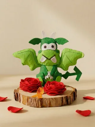 Dragón Sant Jordi fieltro