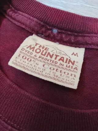 The Mountain Vintage T-shirt Taglia M Borgogna