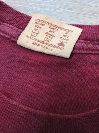The Mountain Vintage T-shirt Taglia M Borgogna