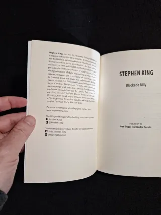 Stephen King. Blockade Billy