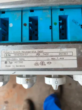 Panel mandos vitrocerámica Bosch