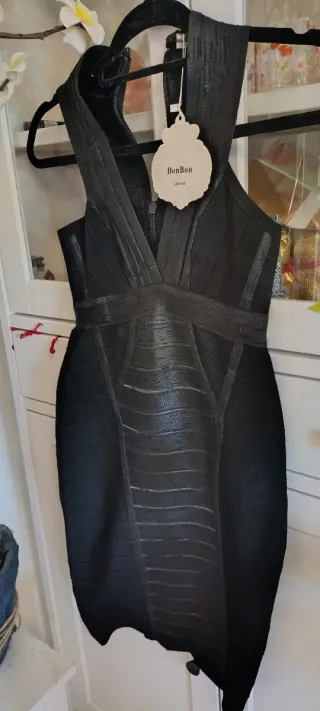 Vestido negro bandage