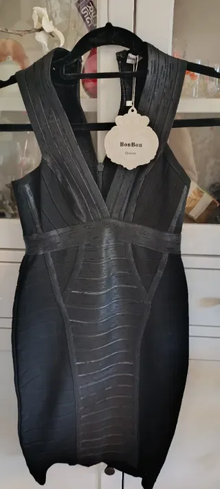 Vestido negro bandage