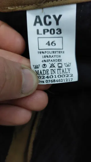 Pantalone uomo marrone tg 46 primavera estate