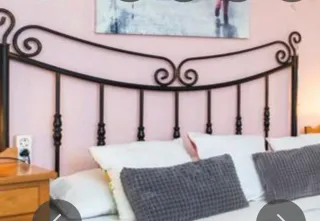 Cabezal de cama forja negro 135 cm