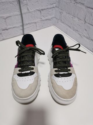 Zapatillas Callaghan Morado Blanco