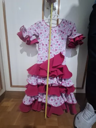 Traje Flamenca Niña Multicolor.