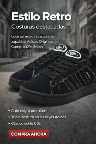 Adidas Campus 00s Stitch Negro