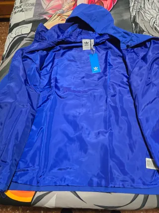 Cortavientos Adidas Talla L Hombre Azul