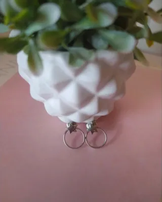 PENDIENTES ARO Y ESTRELLA