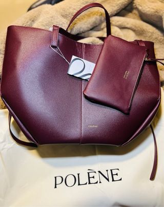 Mala Polène Vermelha Couro