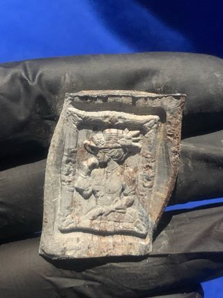 Sello tipo antiguo réplica pergaminos plomo