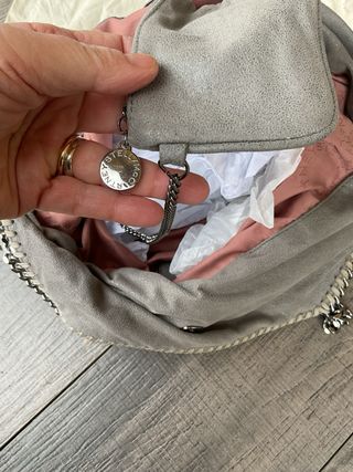 Stella McCartney Borsa Big Tote Grigia