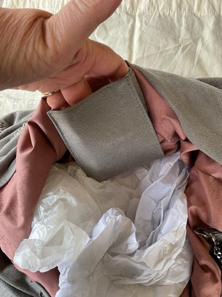 Stella McCartney Borsa Big Tote Grigia