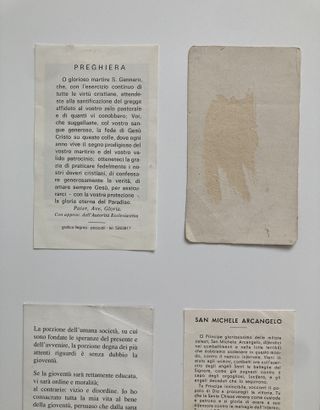 Lotto 6 Santini Santi Beati Vintage Misti