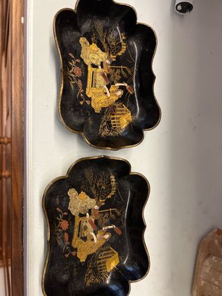 Bandejas Laca Japonesa Decoradas