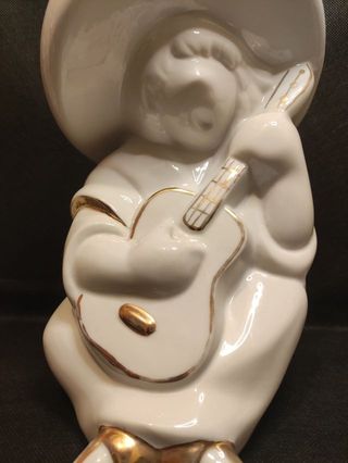 Figura Nadal Niño Guitarra Porcelana