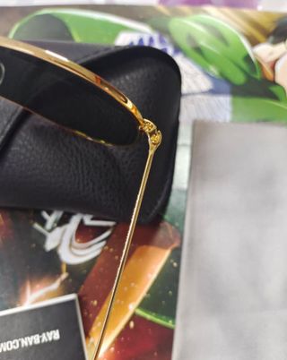 Gafas de Sol Ray-Ban Aviator Dorado/Verde
