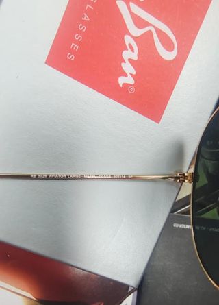 Gafas de Sol Ray-Ban Aviator Dorado/Verde