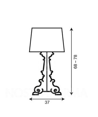 Lampada Kartell Bourgie Trasparente