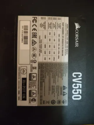 Fuente Alimentación Corsair CV550