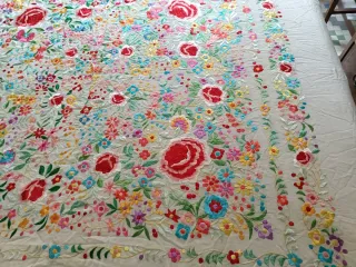 Mantón de Manila Seda Multicolor