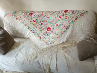 Mantón de Manila Seda Multicolor