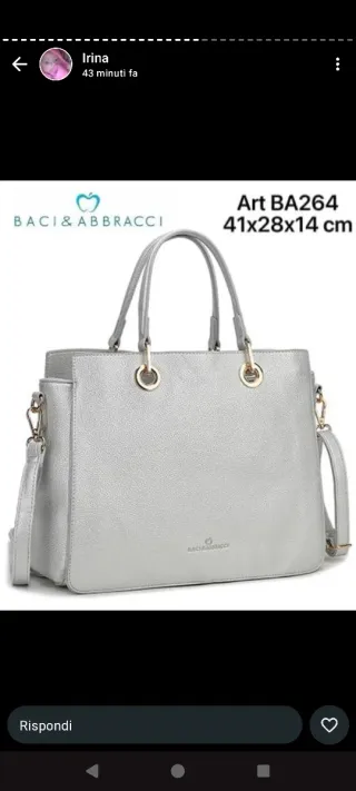 Borsa Baci & Abbracci Beige/Bianca