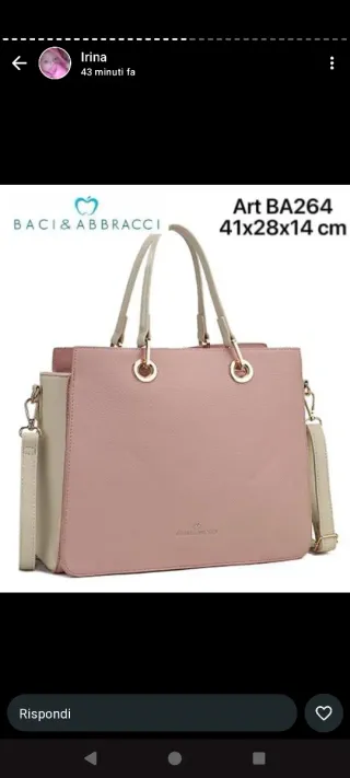 Borsa Baci & Abbracci Beige/Bianca