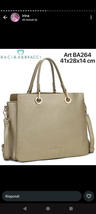 Borsa Baci & Abbracci Beige/Bianca