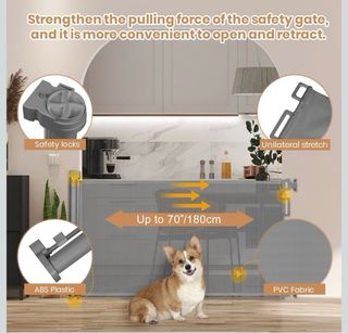 Barrera seguridad bebés y mascotas