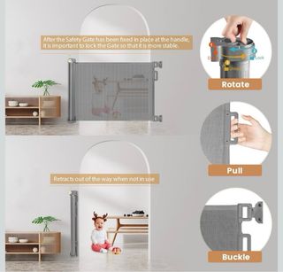 Barrera seguridad bebés y mascotas