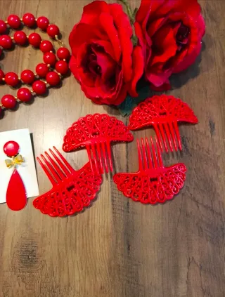 Conjunto de accesorios de Flamenca Vintage: Collar
