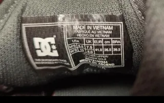 Tenis DC Shoes Talla 41 Gris/Blanco