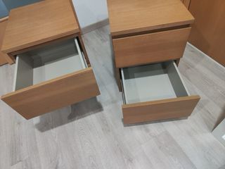 2 Mesitas Noche IKEA MALM Madera