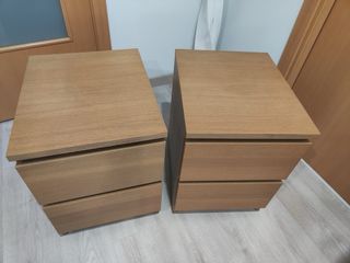 2 Mesitas Noche IKEA MALM Madera