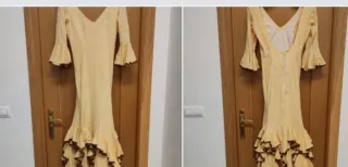 Traje de flamenca amarillo