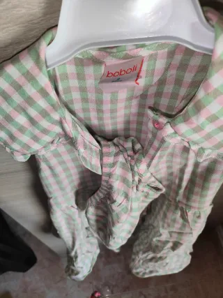 Vestido niña cuadros niña 2 años Boboli